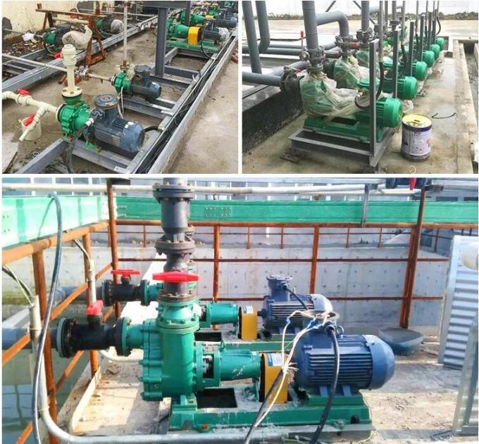 Pompa chimica centrifuga allineata resistente altamente corrosiva per industria di elettricità
